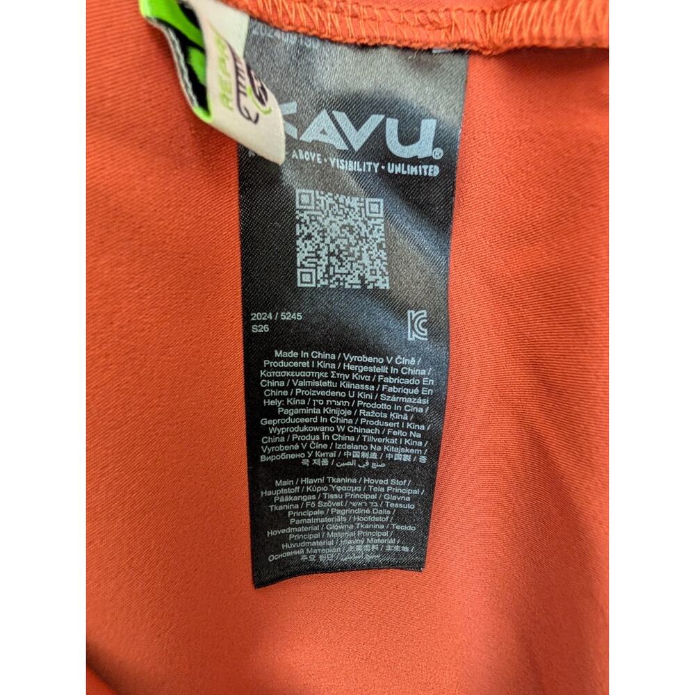 NWT KAVU River Throwshirt Mens M Blue Orange Valley View Lightweight Full Zip - Picture 5 of 5